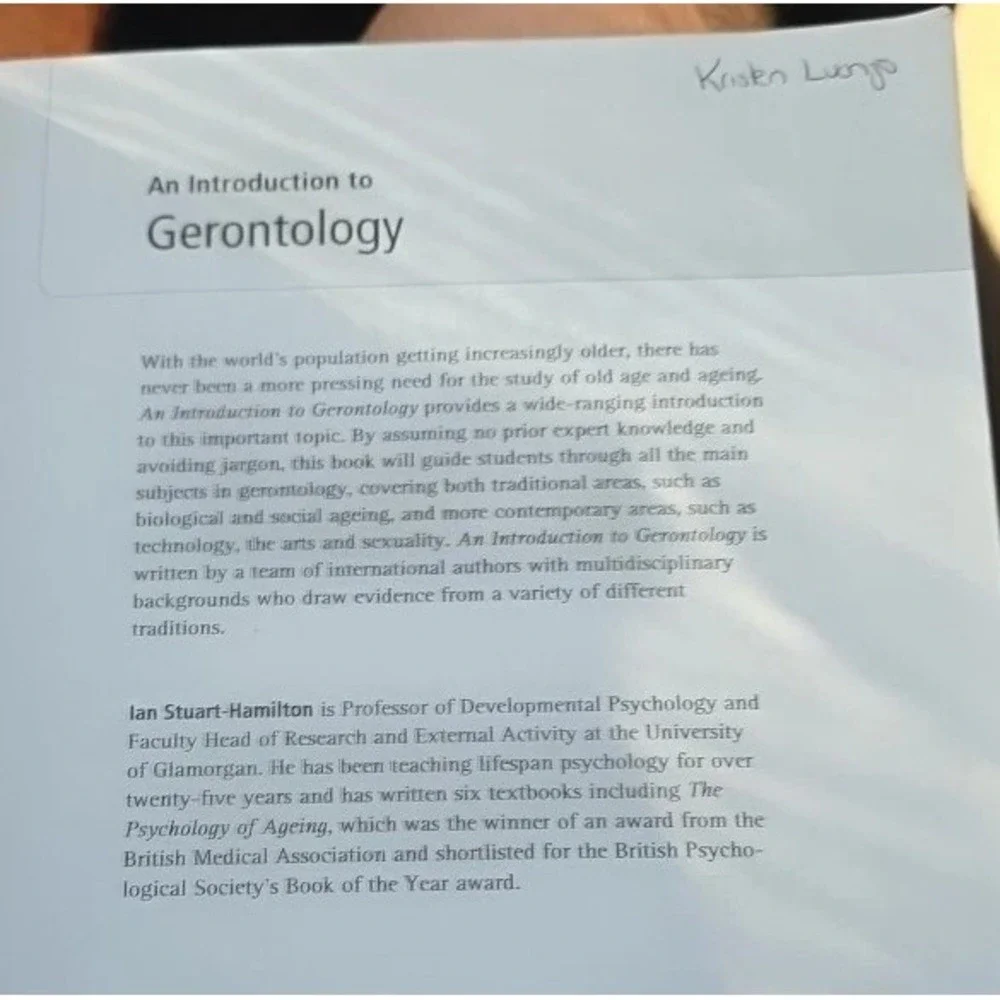 An Introduction to Gerontology Edited By Ian Stuart-Hamilton‎